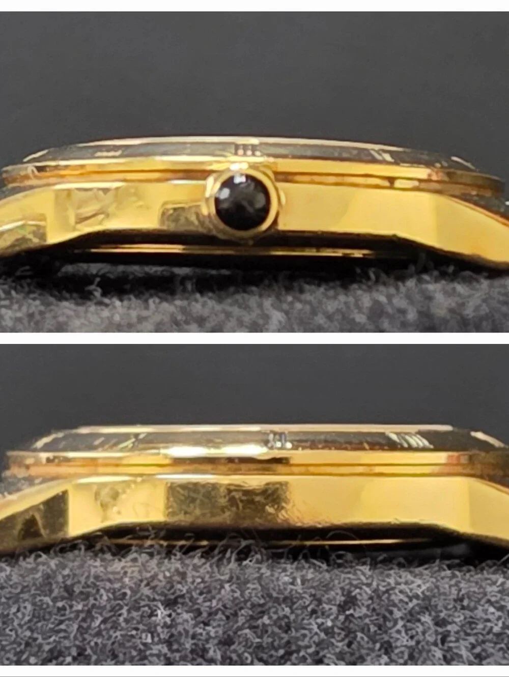 VTG Fendi 800L Janus Roman Coin Design Gold Plated 7J Cabochon 25mm Watch Works
